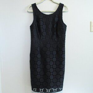 DKNY Black Sheath Lace Dress Size 6